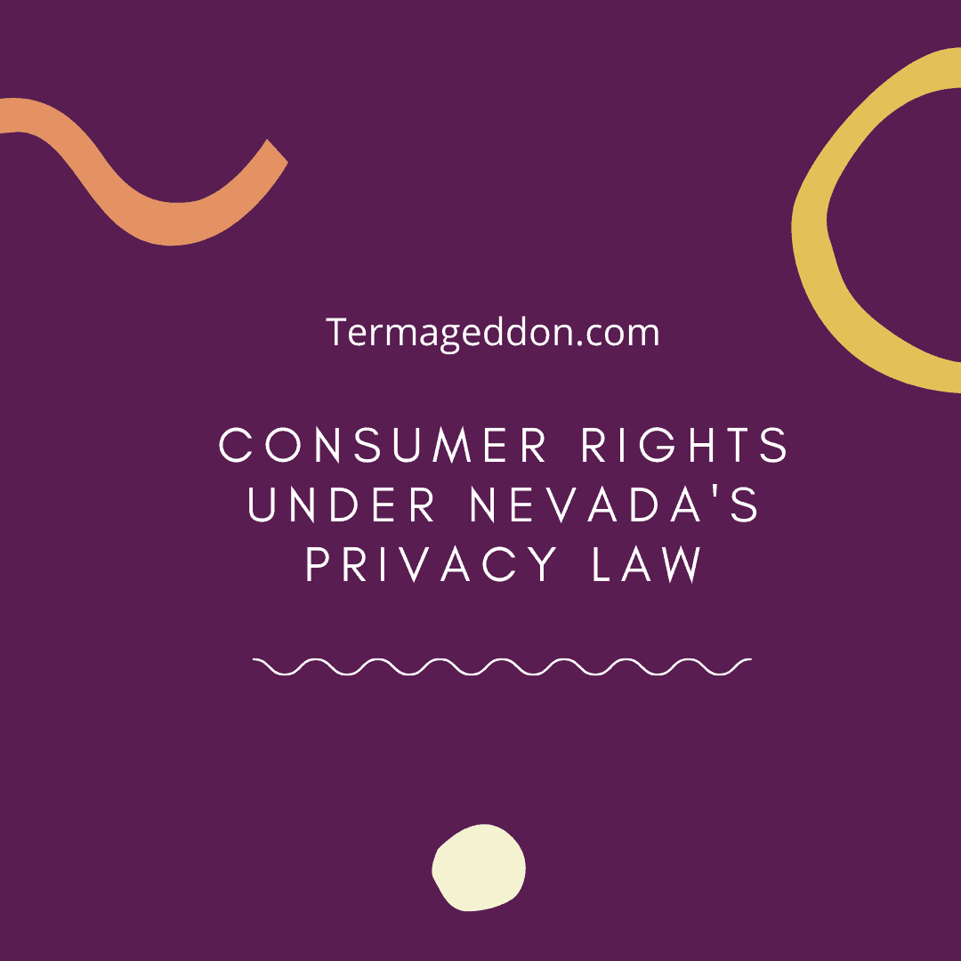 consumer rights under Nevada privacy law