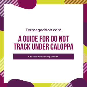 A guide for Do Not Track under CalOPPA