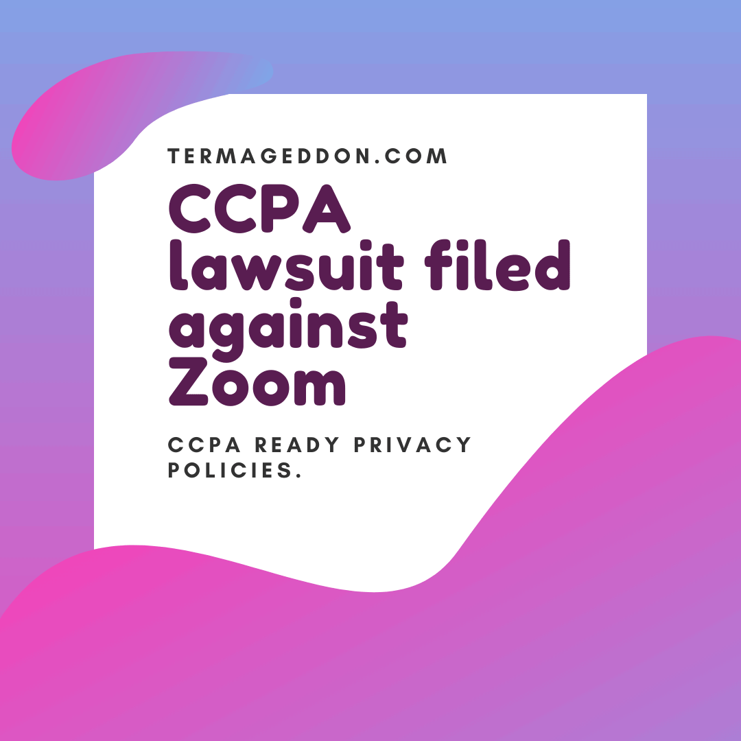 CCPA lawsuit filed against Zoom