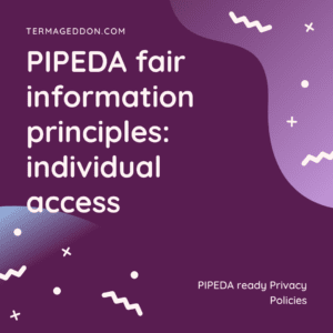 PIPEDA fair information principles