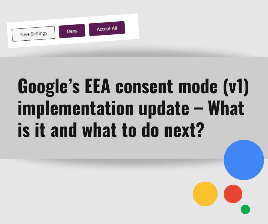 Google EEA Consent Mode V1